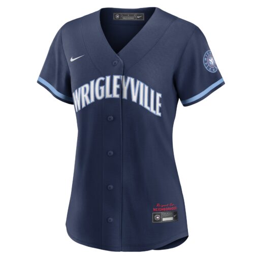 Women's Chicago Cubs Navy City Connect Jersey - Image 2