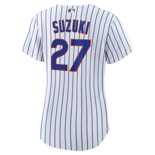 Women's Chicago Cubs Seiya Suzuki White Home Jersey - Image 3