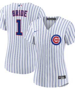 Women's Chicago Cubs White #1 Bride Home Jersey