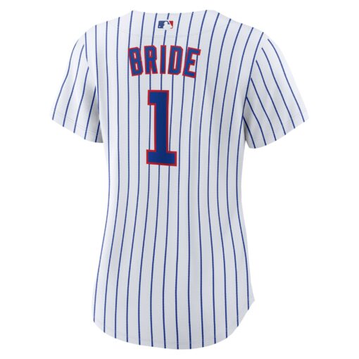 Women's Chicago Cubs White #1 Bride Home Jersey - Image 3