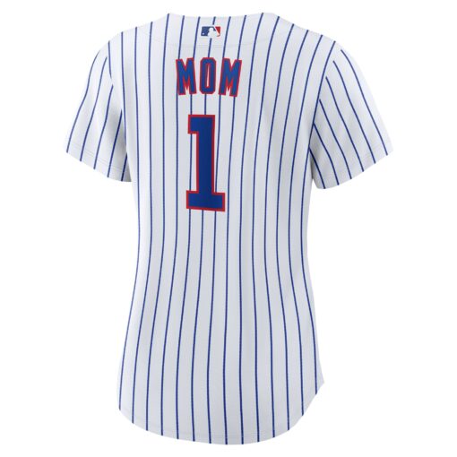 Women's Chicago Cubs White #1 Mom Home Jersey - Image 3
