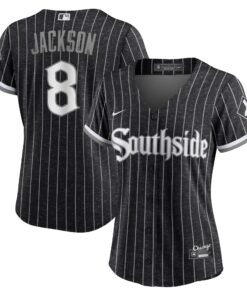 Women's Chicago White Sox Bo Jackson Black City Connect Player Jersey