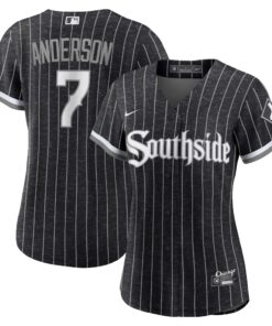 Women's Chicago White Sox Tim Anderson Black City Connect Player Jersey