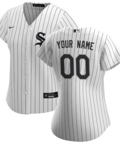 Women's Chicago White Sox White Home Custom Jersey