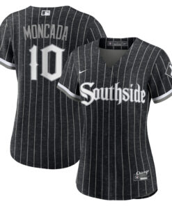 Women's Chicago White Sox Yoan Moncada Black City Connect Player Jersey