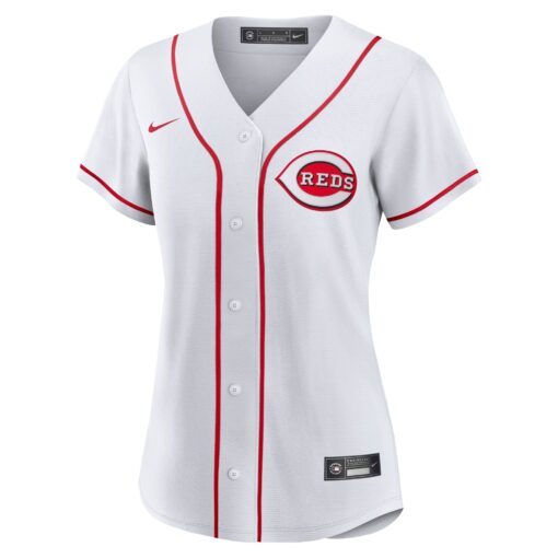 Women's Cincinnati Reds Elly De La Cruz White Home Jersey - Image 2