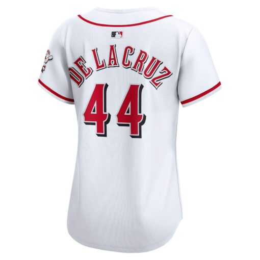 Women's Cincinnati Reds Elly De La Cruz White Home Limited Player Jersey - Image 3