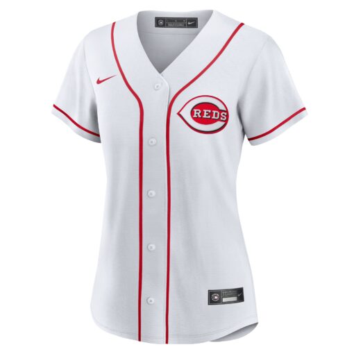 Women's Cincinnati Reds White #1 Bride Home Jersey - Image 2