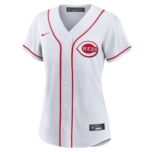 Women's Cincinnati Reds White #1 Mom Home Jersey - Image 2