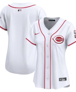 Women's Cincinnati Reds White Home Limited Jersey
