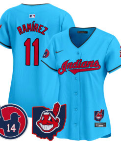 Women's Cleveland Indians Larry Doby Patch Vapor Premier Limited Jersey