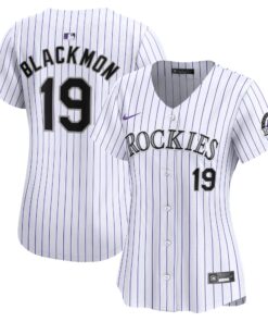 Women's Colorado Rockies Charlie Blackmon White Home Limited Player Jersey