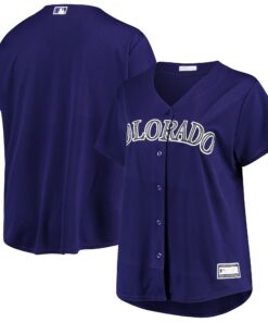 Women's Colorado Rockies Purple Plus Size Alternate Team Jersey