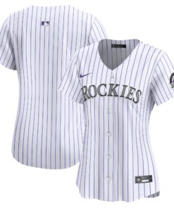 Women's Colorado Rockies White Home Limited Jersey