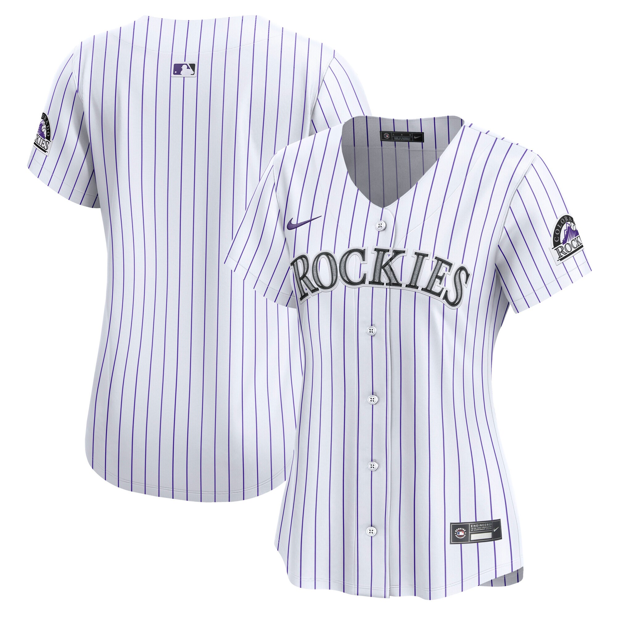 Women's Colorado Rockies White Home Limited Jersey