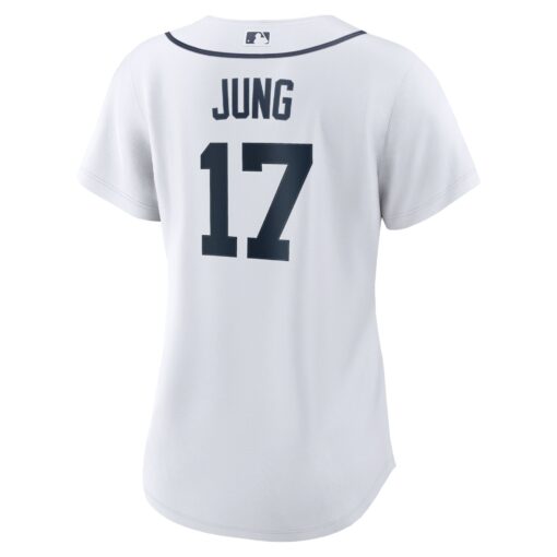 Women's Detroit Tigers Jace Jung White Home Jersey - Image 3