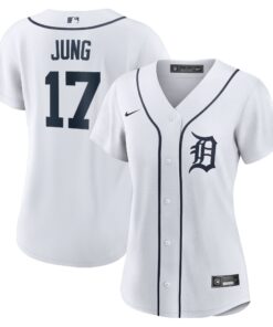 Women's Detroit Tigers Jace Jung White Home Jersey