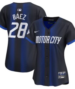 Women's Detroit Tigers Javier Baez Navy 2024 City Connect Limited Jersey