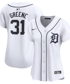 Women's Detroit Tigers Riley Greene White Home Limited Player Jersey