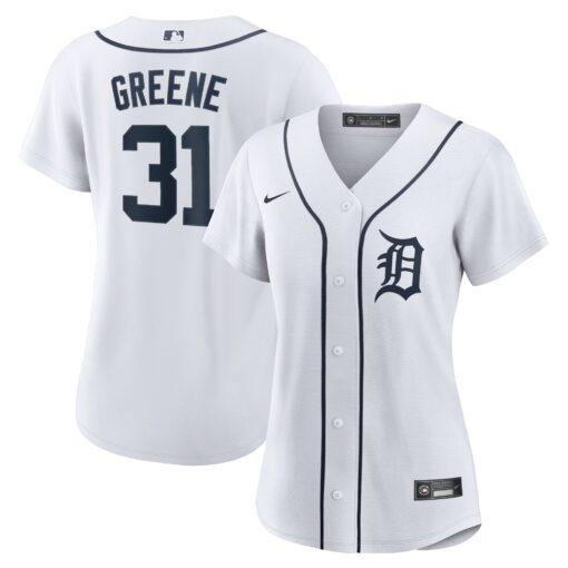Women's Detroit Tigers Riley Greene White Home Player Jersey