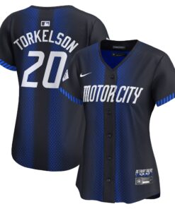 Women's Detroit Tigers Spencer Torkelson Blue 2024 City Connect Limited Jersey