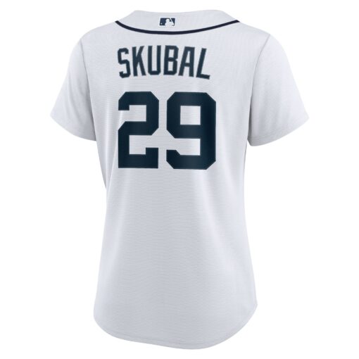 Women's Detroit Tigers Tarik Skubal White Home Player Jersey - Image 3