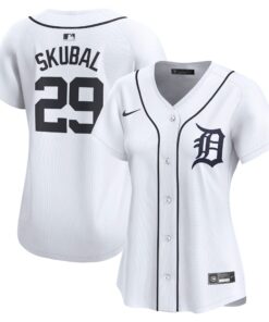 Women's Detroit Tigers Tarik Skubal White Limited Player Jersey