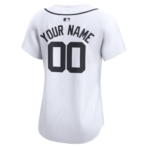 Women's Detroit Tigers White Home Limited Custom Jersey - Image 3