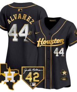 Women's Houston Astros 2024 Jackie Robinson Patch Vapor Premier Limited Jersey