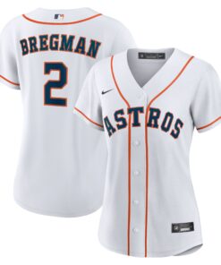 Women's Houston Astros Alex Bregman White Home Player Jersey