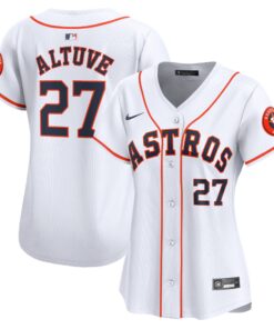 Women's Houston Astros Jose Altuve White Home Limited Player Jersey