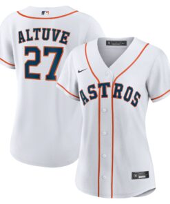 Women's Houston Astros Jose Altuve White Home Player Jersey