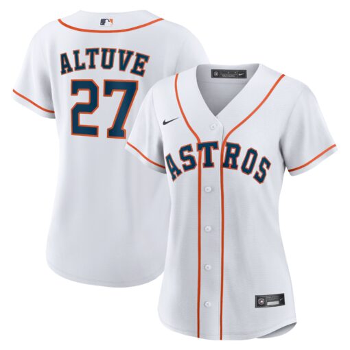 Women's Houston Astros Jose Altuve White Home Player Jersey