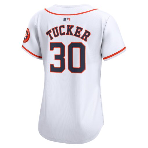 Women's Houston Astros Kyle Tucker White Home Limited Player Jersey - Image 3