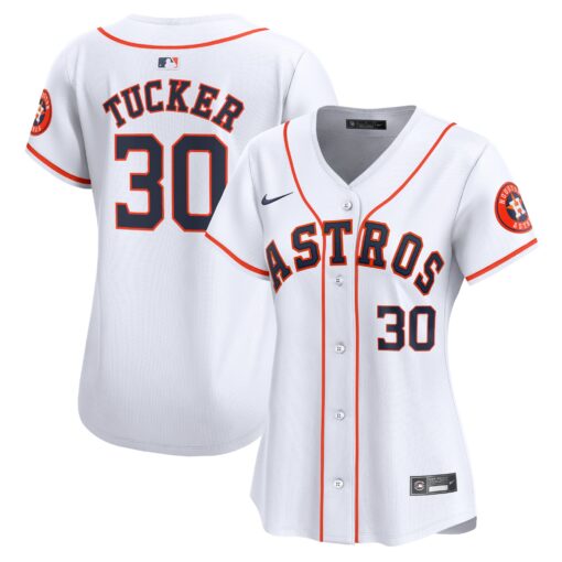 Women's Houston Astros Kyle Tucker White Home Limited Player Jersey