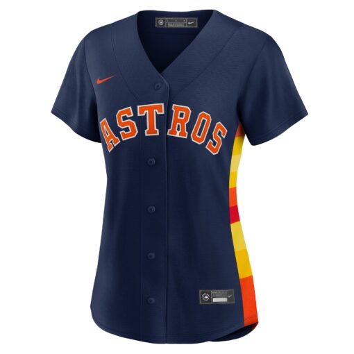 Women's Houston Astros Navy Alternate Player Jersey - Image 2
