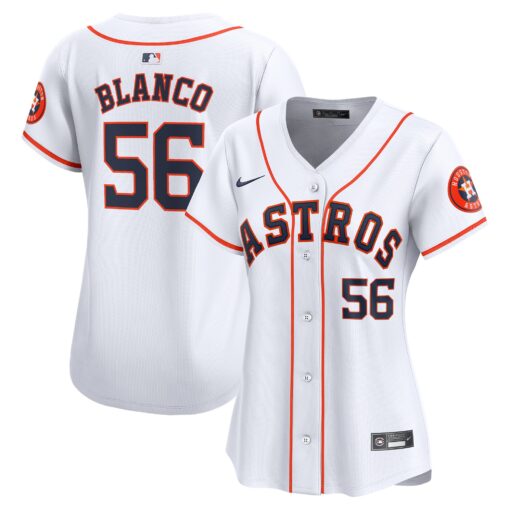 Women's Houston Astros Ronel Blanco White Home Limited Jersey