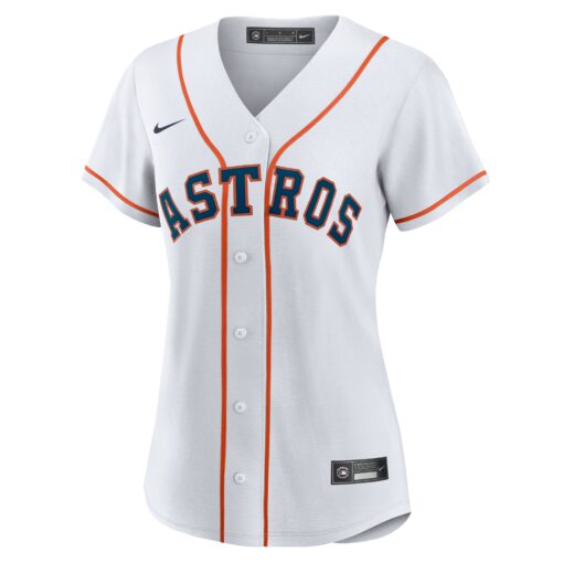 Women's Houston Astros White #1 Mom Home Jersey - Image 2