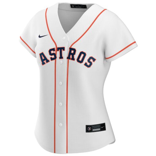 Women's Houston Astros White Home Custom Jersey - Image 2