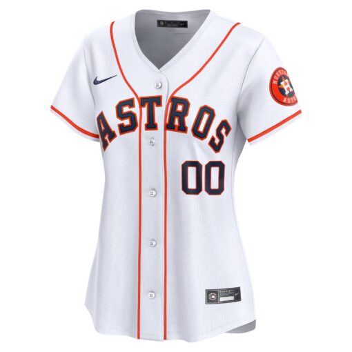 Women's Houston Astros White Home Limited Custom Jersey - Image 2