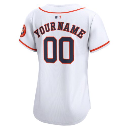 Women's Houston Astros White Home Limited Custom Jersey - Image 3