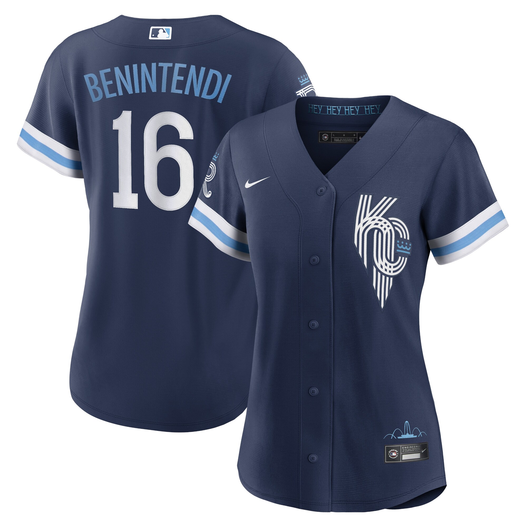 Women's Kansas City Royals Andrew Benintendi Navy City Connect Player Jersey