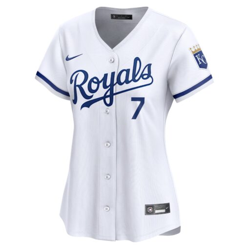 Women's Kansas City Royals Bobby Witt Jr. White Home Limited Player Jersey - Image 2