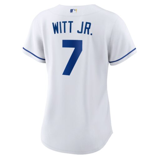Women's Kansas City Royals Bobby Witt Jr. White Home Player Jersey - Image 3