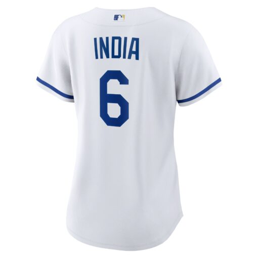 Women's Kansas City Royals Jonathan India White Home Jersey - Image 3