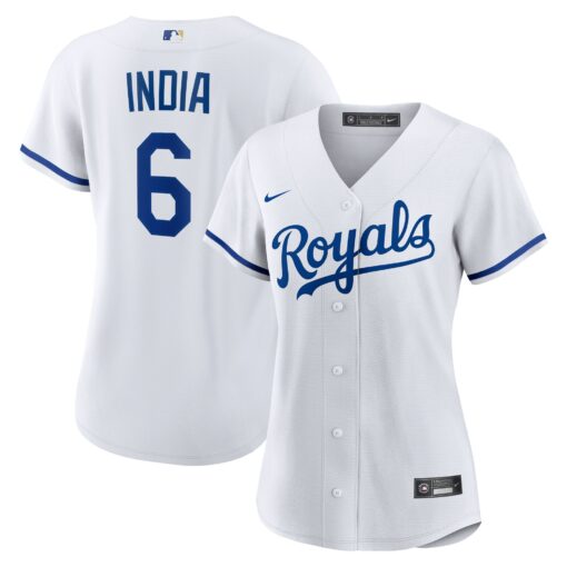 Women's Kansas City Royals Jonathan India White Home Jersey