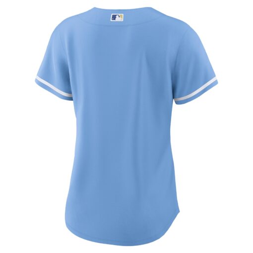 Women's Kansas City Royals Light Blue Alternate Team Logo Jersey - Image 3