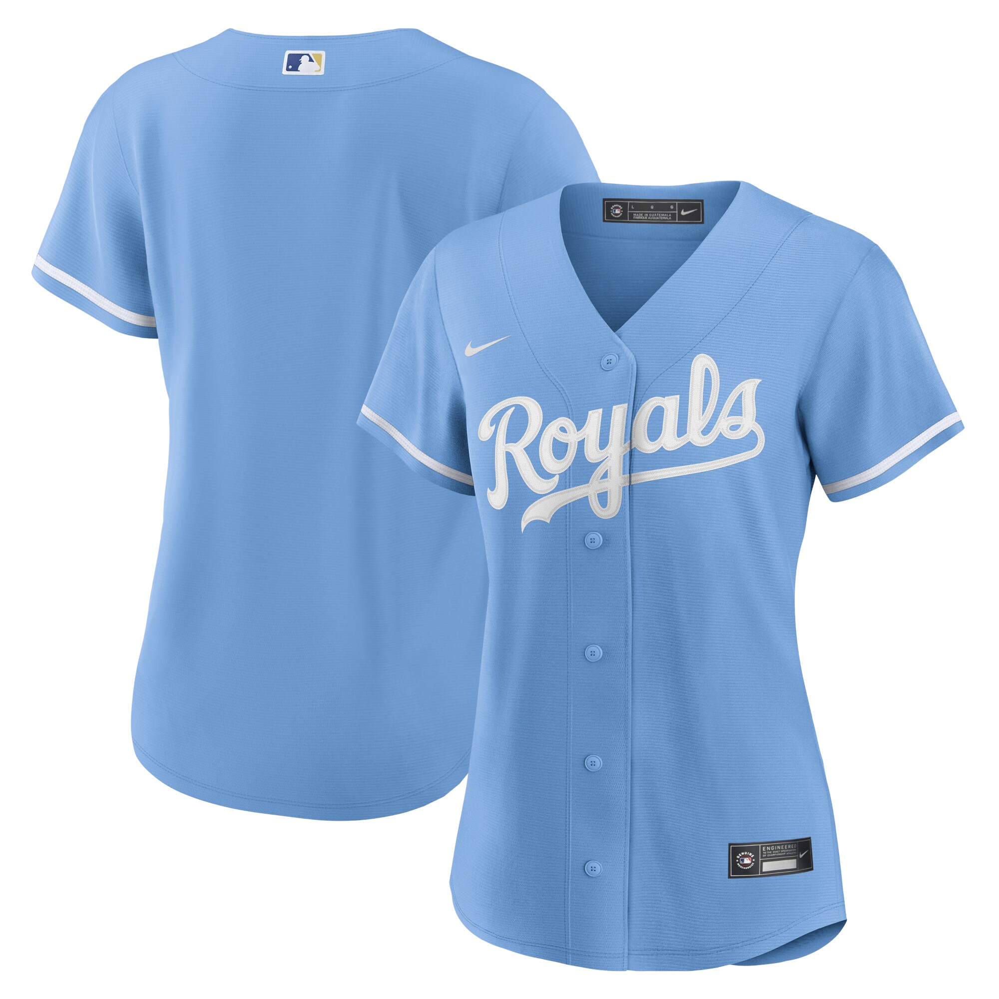Women's Kansas City Royals Light Blue Alternate Team Logo Jersey