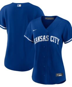 Women's Kansas City Royals Royal Alternate Team Logo Jersey