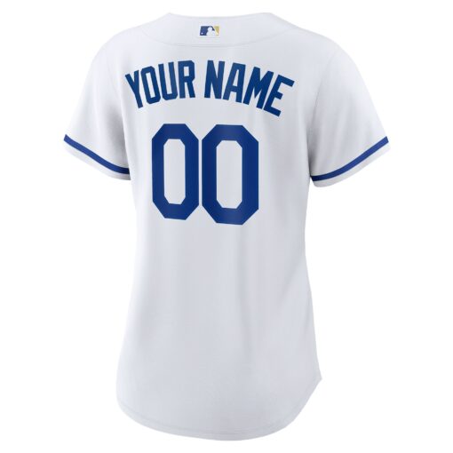 Women's Kansas City Royals White Custom Jersey - Image 3